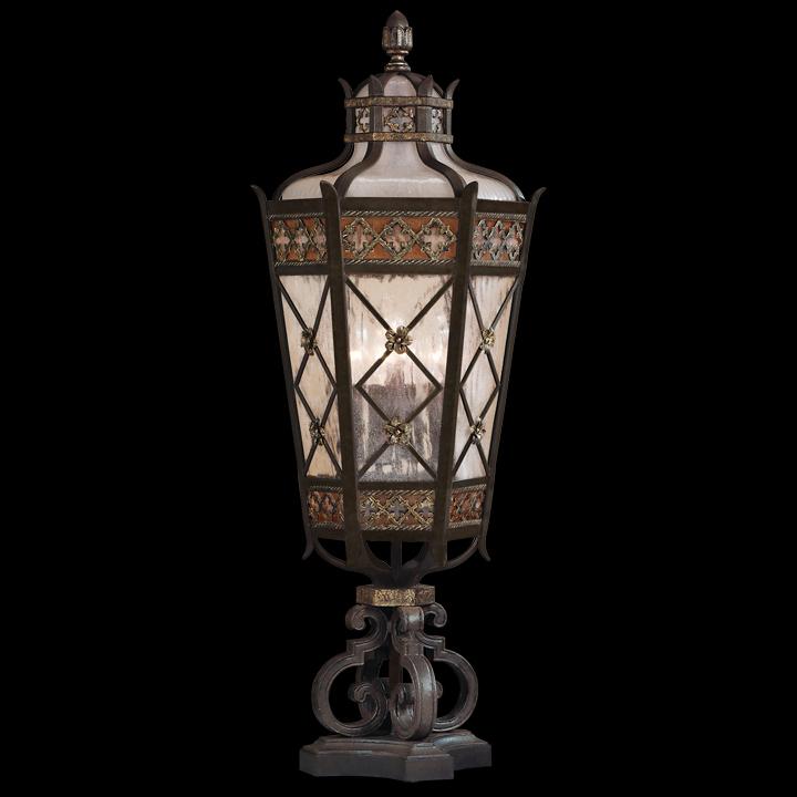 Fine Art Chateau Outdoor Outdoor Pier Mount Outdoor Wall Lights Fine Art Handcrafted Lighting   