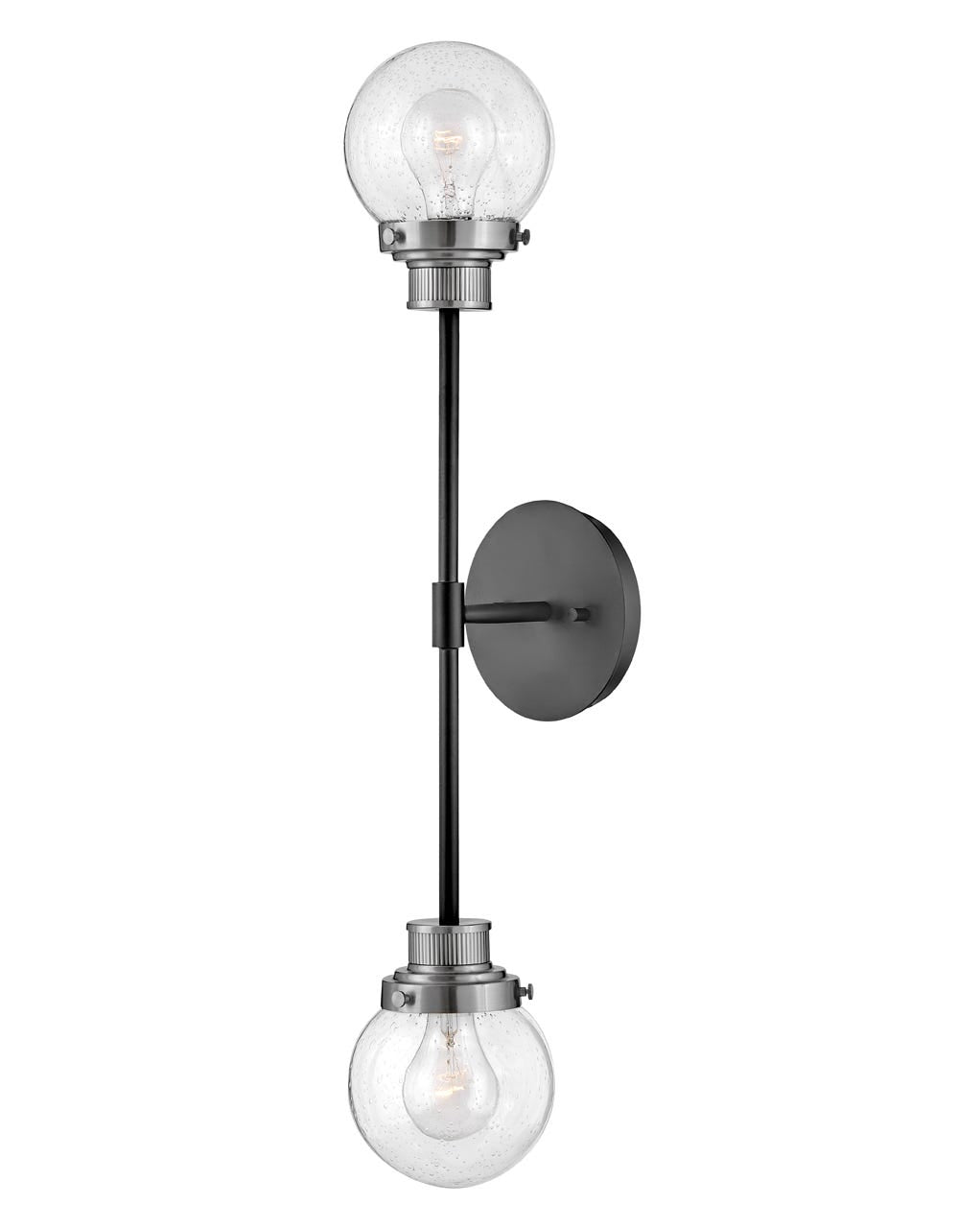 Hinkley Poppy Sconce Wall Sconces Hinkley Black with Brushed Nickel accents 6.75x5.5x28.0 