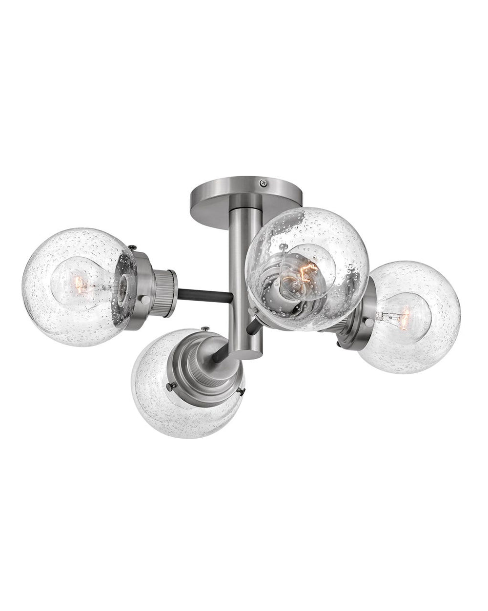 Hinkley Poppy Semi-Flush Mount Ceiling Semi Flush Mounts Hinkley Black with Brushed Nickel accents 20.0x20.0x9.0 