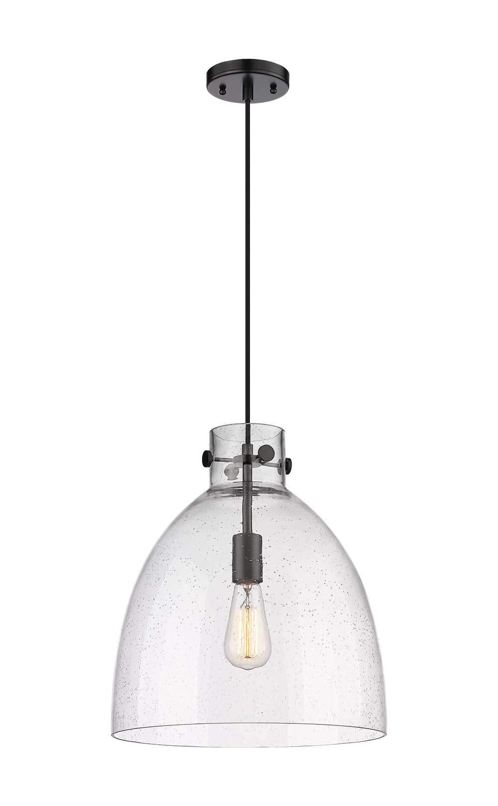 Innovations Lighting Newton Bell 14" Pendant - Matte Black Pendants Innovations Lighting   