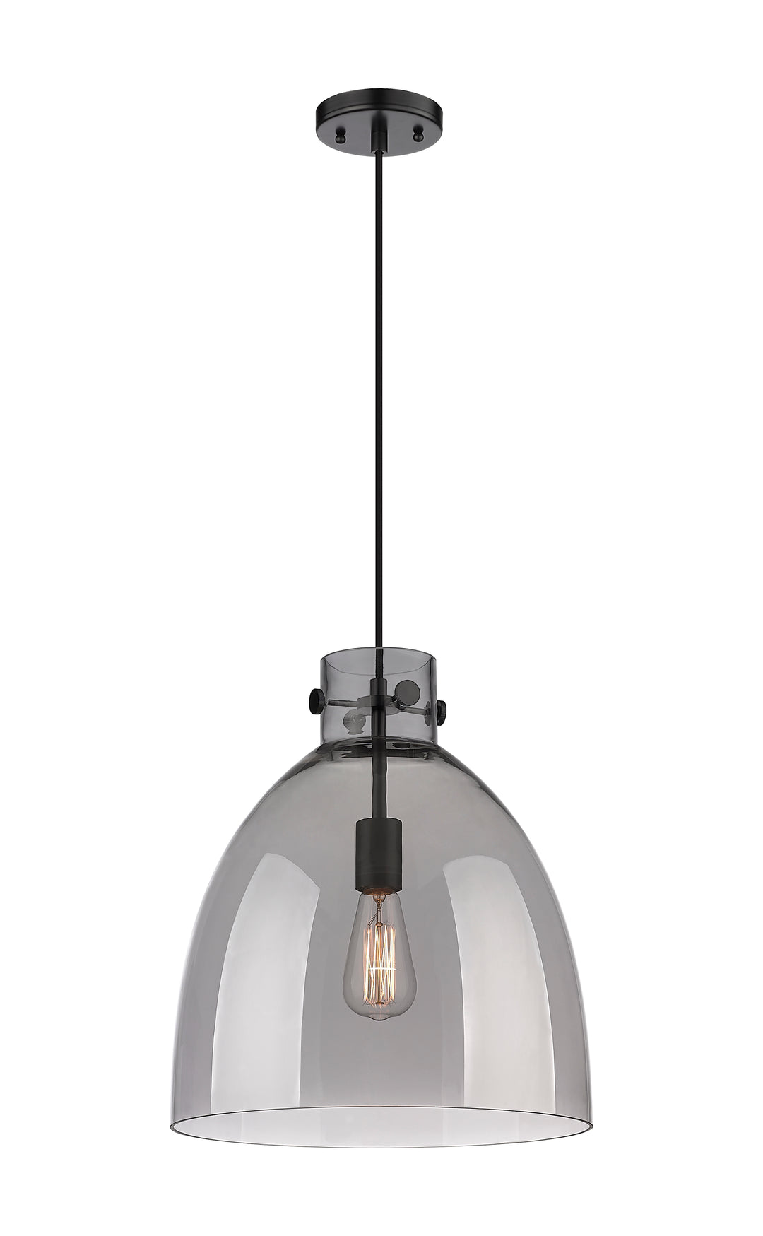 Innovations Lighting Newton Bell 14" Pendant - Matte Black Pendants Innovations Lighting   