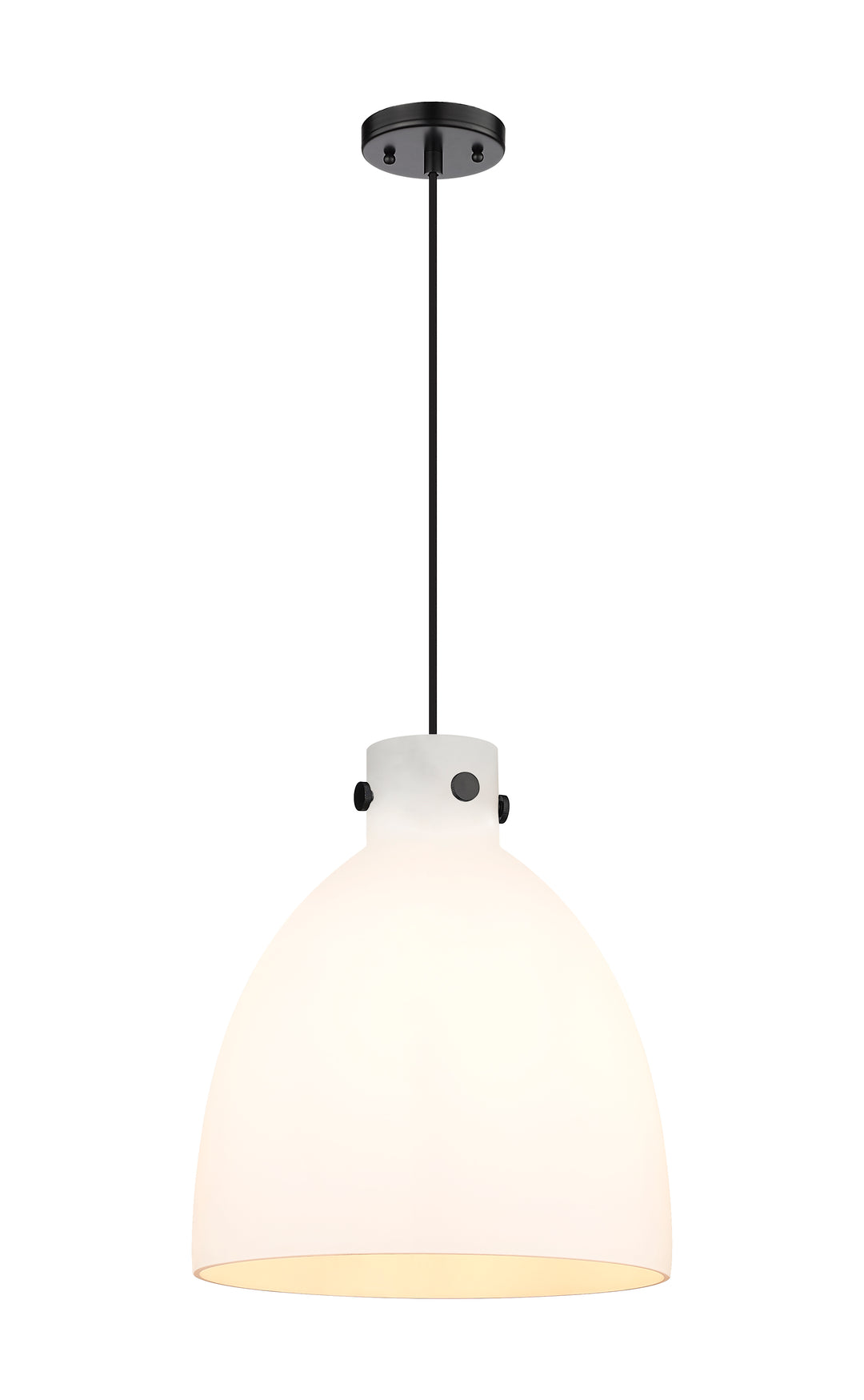 Innovations Lighting Newton Bell 14" Pendant - Matte Black Pendants Innovations Lighting   