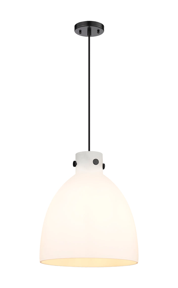 Innovations Lighting Newton Bell 14" Pendant - Matte Black Pendants Innovations Lighting   