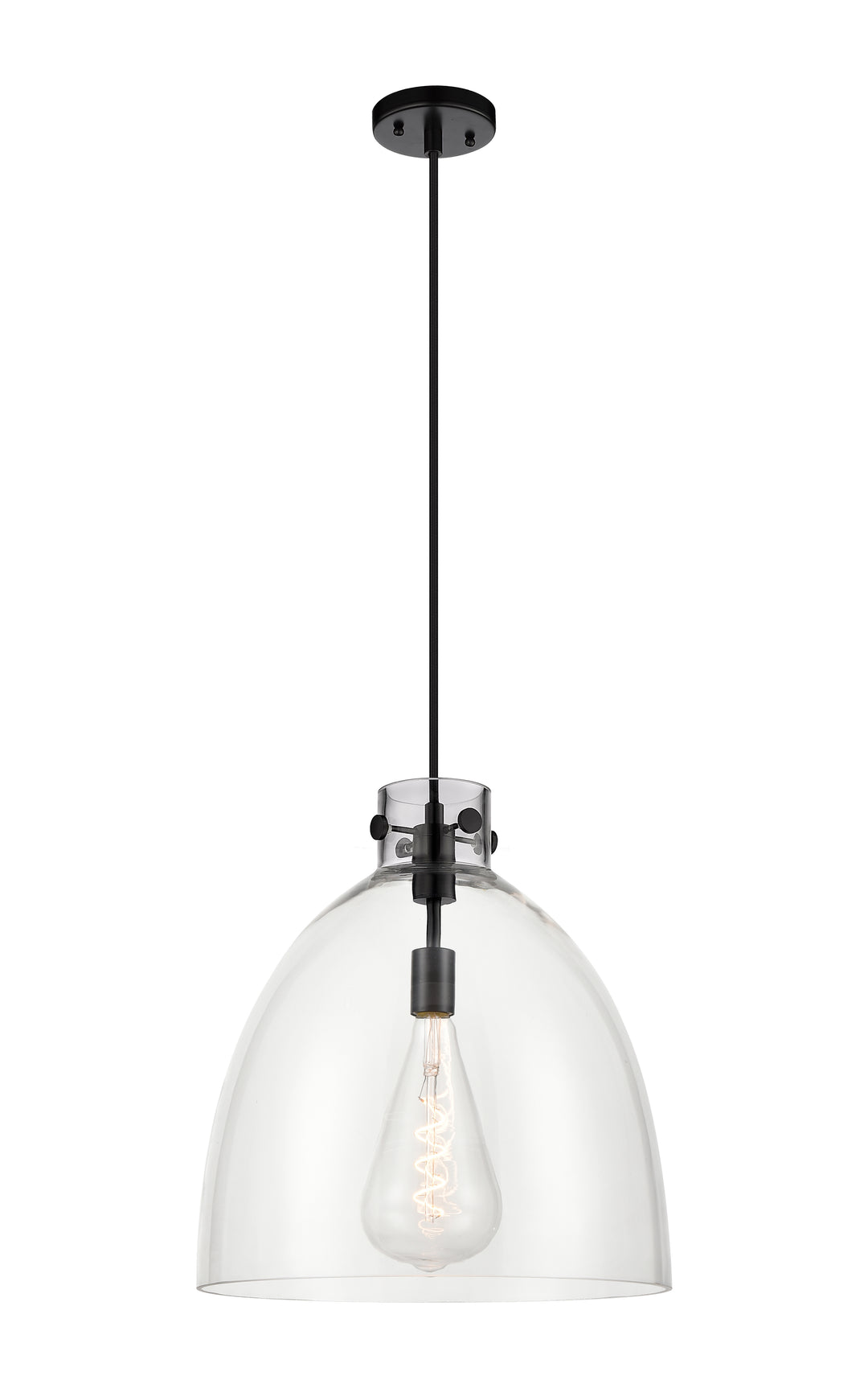 Innovations Lighting Newton Bell 16" Pendant - Matte Black Pendants Innovations Lighting   