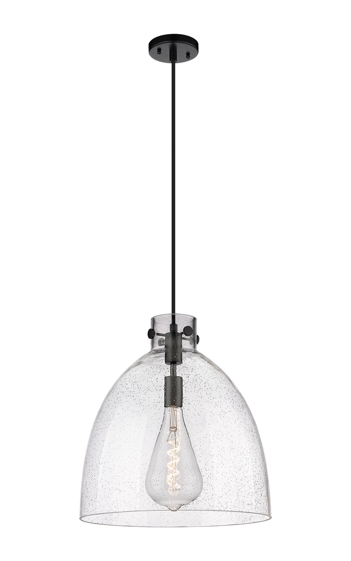 Innovations Lighting Newton Bell 16" Pendant - Matte Black Pendants Innovations Lighting   