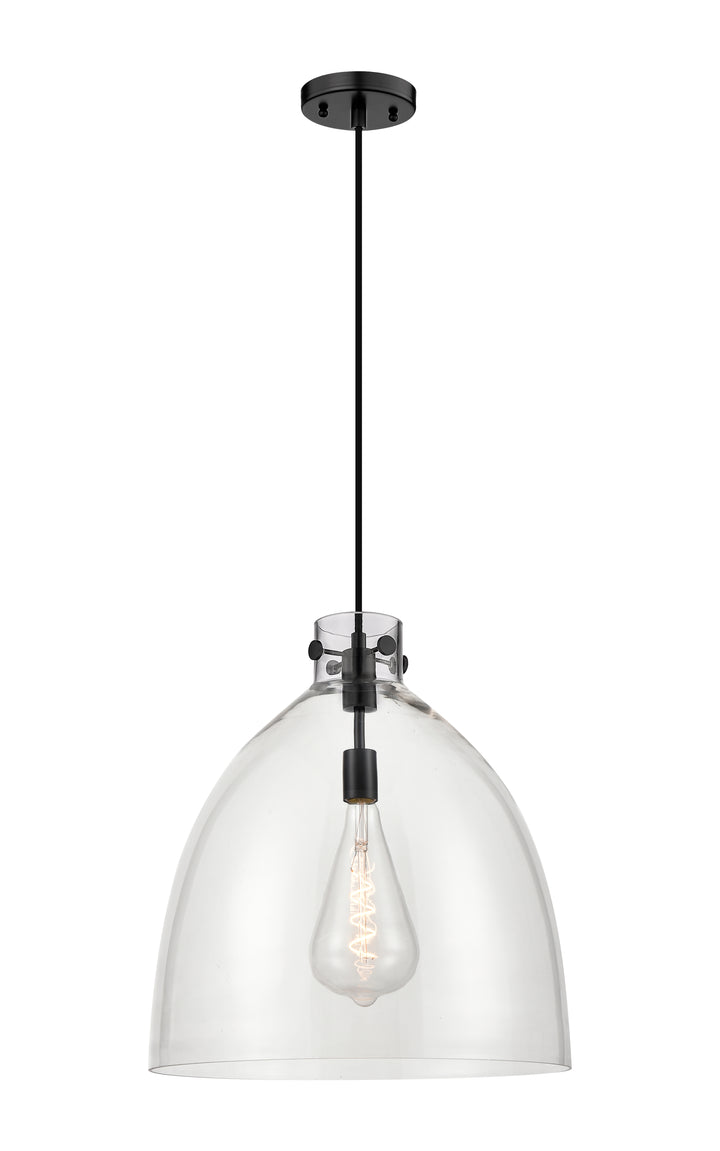 Innovations Lighting Newton Bell 18" Pendant - Matte Black Pendants Innovations Lighting   