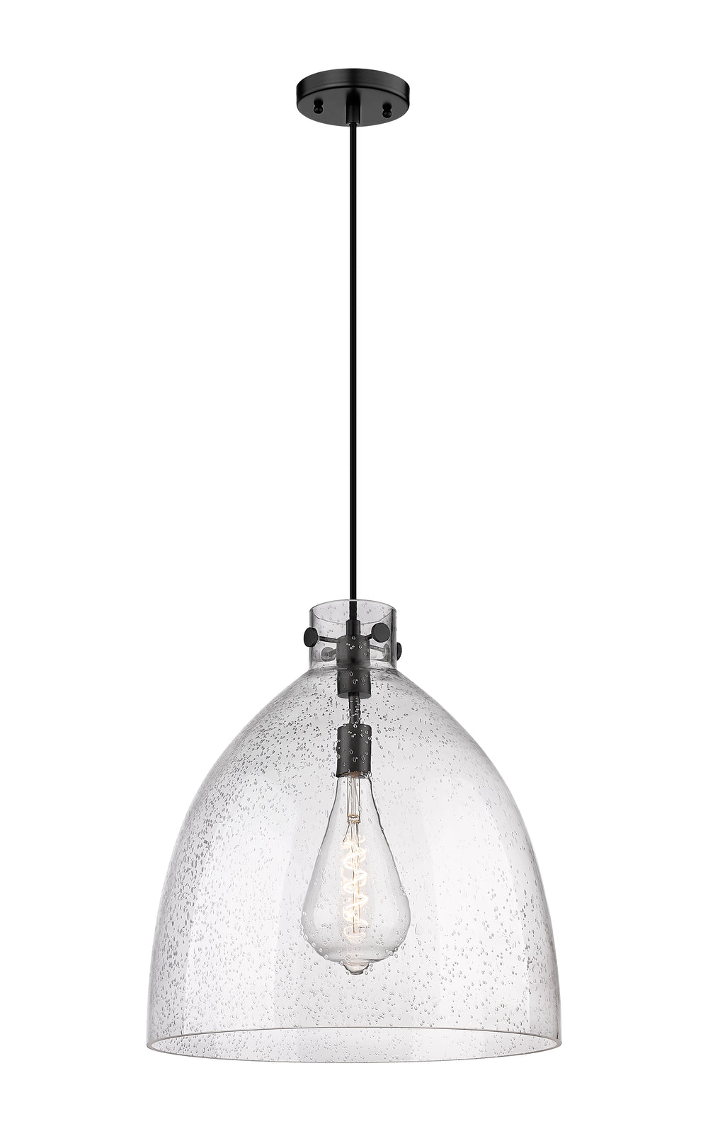 Innovations Lighting Newton Bell 18" Pendant - Matte Black Pendants Innovations Lighting   