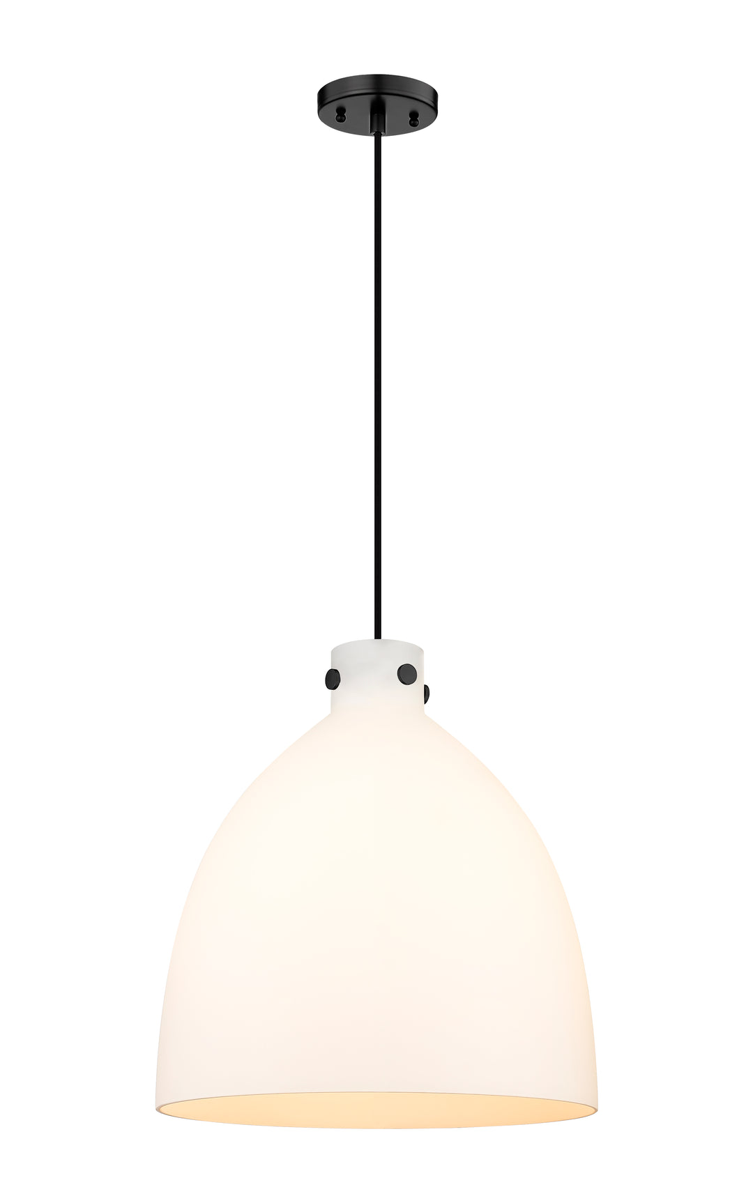 Innovations Lighting Newton Bell 18" Pendant - Matte Black Pendants Innovations Lighting   