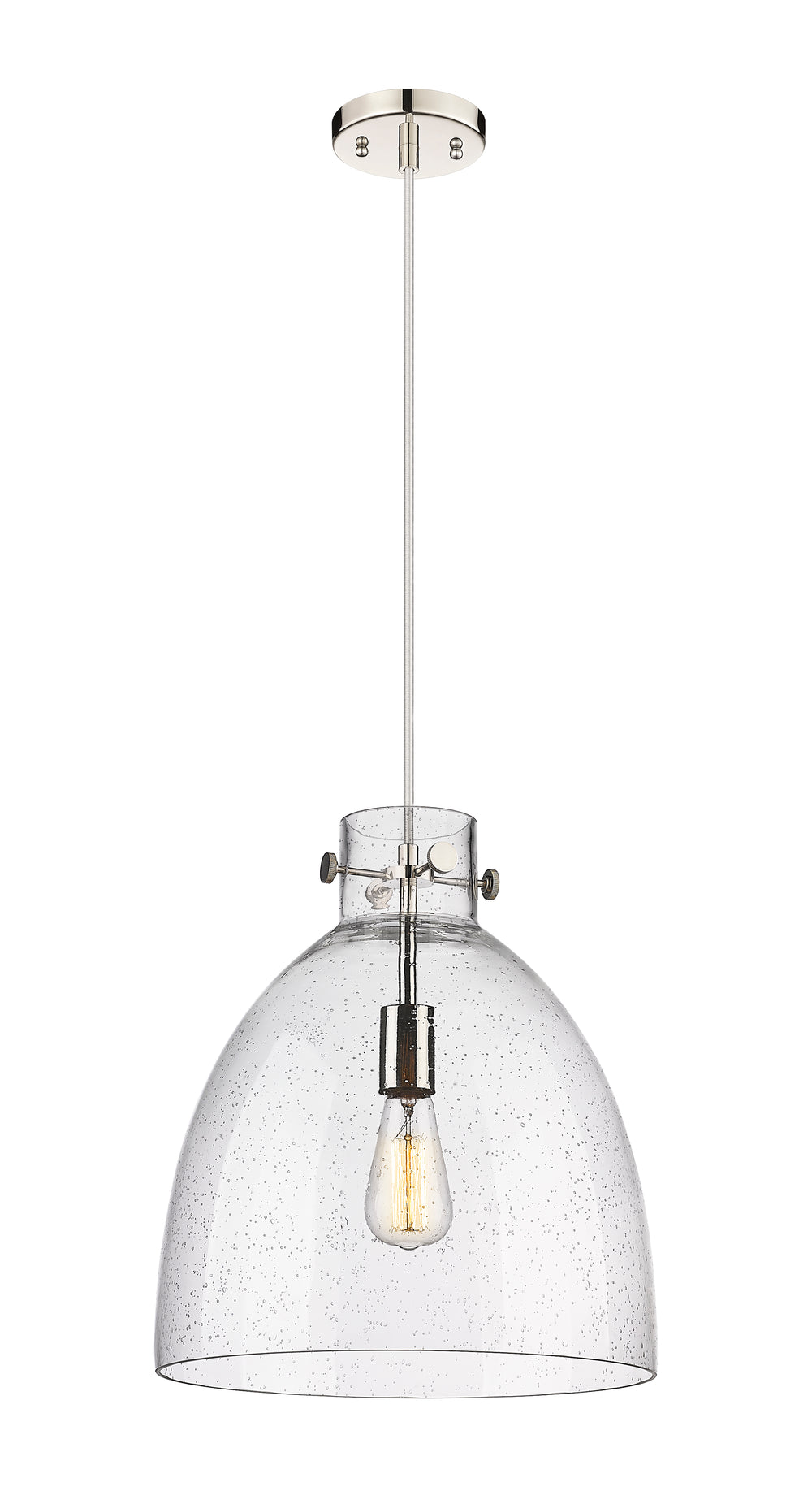 Innovations Lighting Newton Bell 14" Pendant - Polished Nickel Pendants Innovations Lighting   