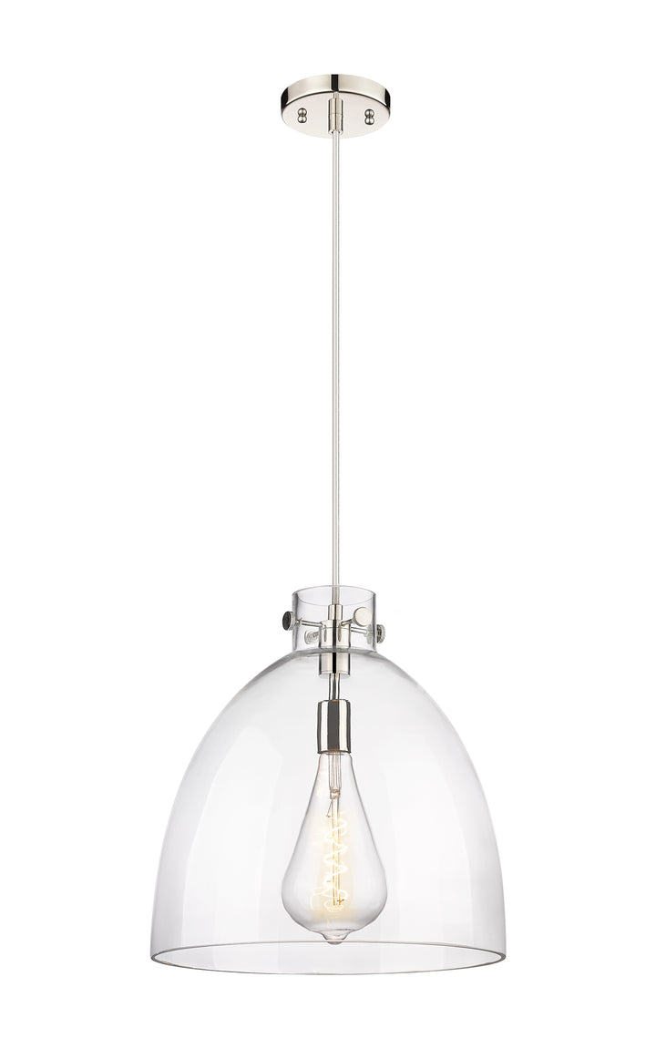 Innovations Lighting Newton Bell 16" Pendant - Polished Nickel Pendants Innovations Lighting   