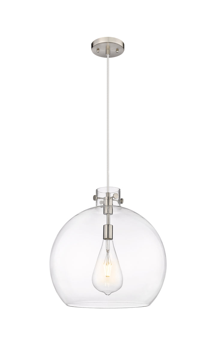 Innovations Lighting Newton Sphere 18" Pendant - Satin Nickel Pendants Innovations Lighting   