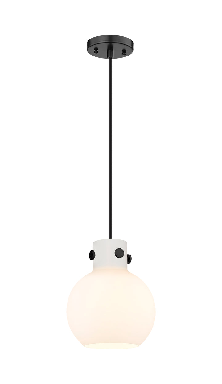 Innovations Lighting Newton Sphere 8" Mini Pendant - Matte Black Mini-Pendants Innovations Lighting   