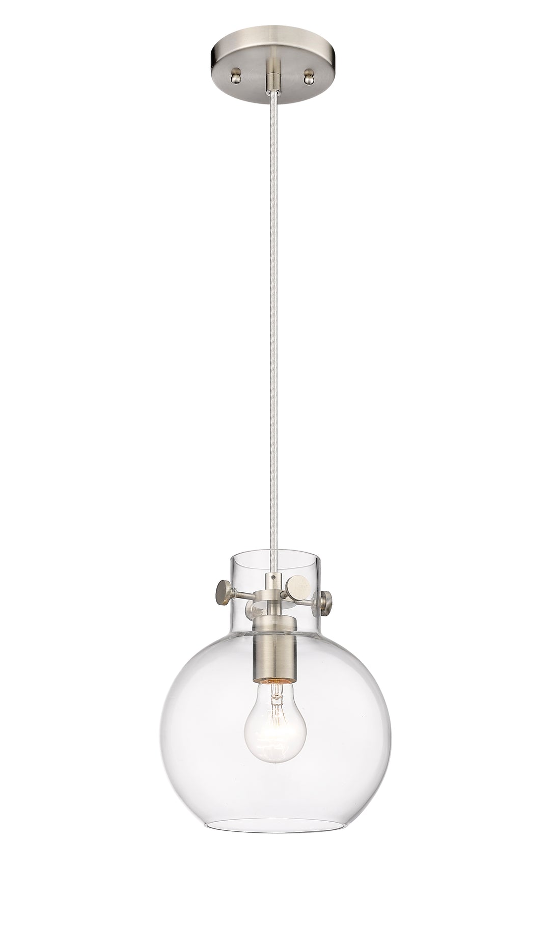 Innovations Lighting Newton Sphere 8" Pendant - Brushed Satin Nickel