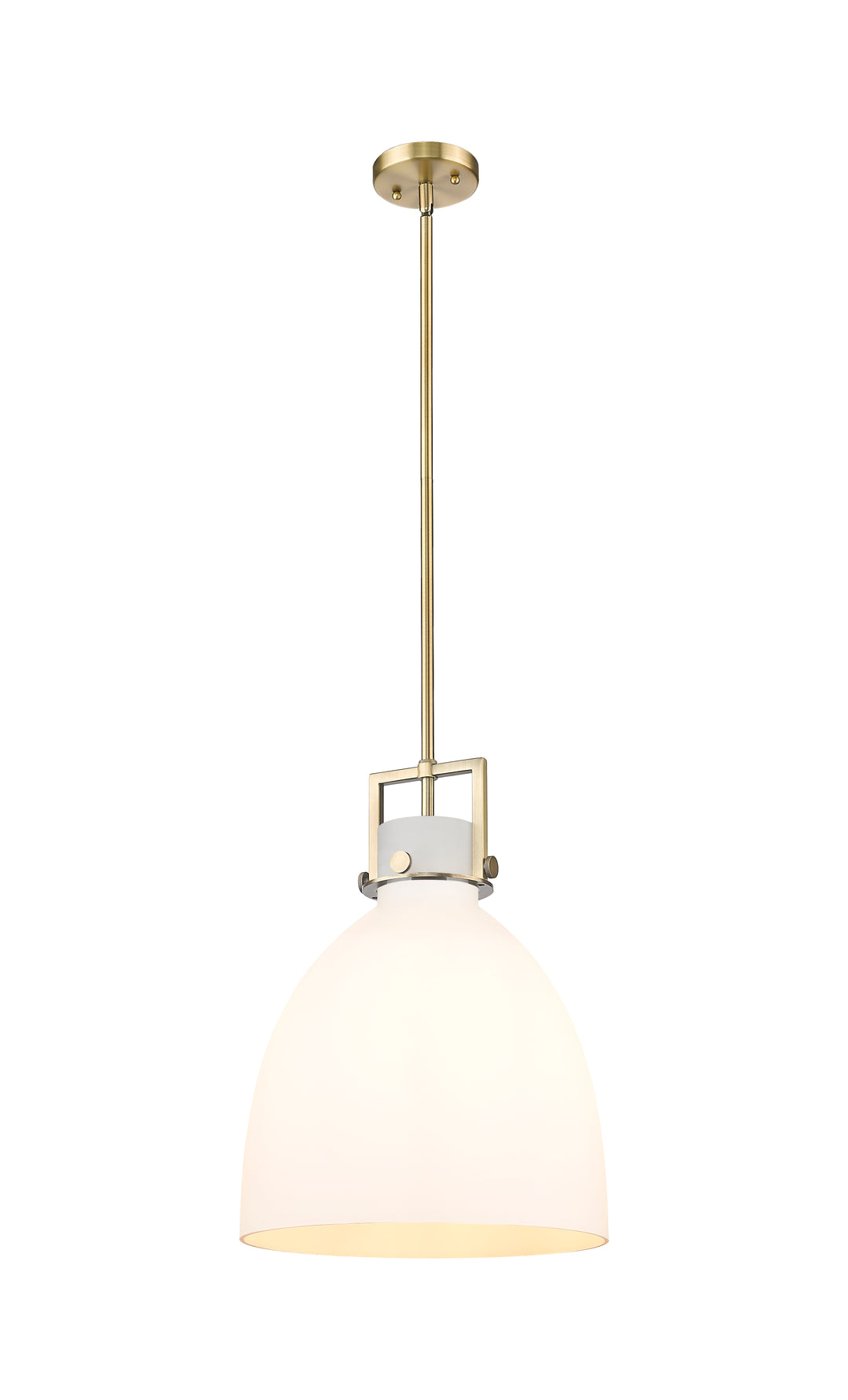 Innovations Lighting Newton Bell 14" Pendant - Brushed Brass Pendants Innovations Lighting   