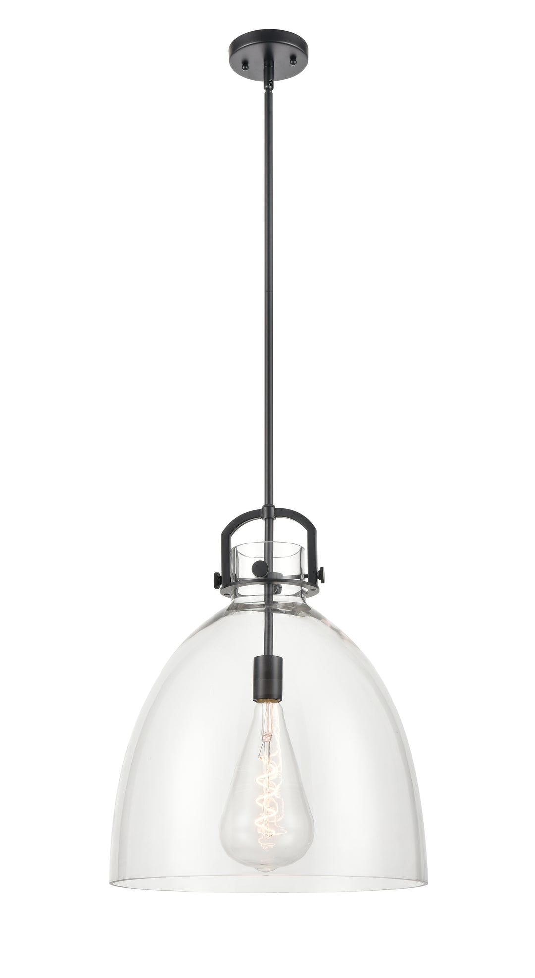 Innovations Lighting Newton Bell 16" Pendant - Matte Black Pendants Innovations Lighting   