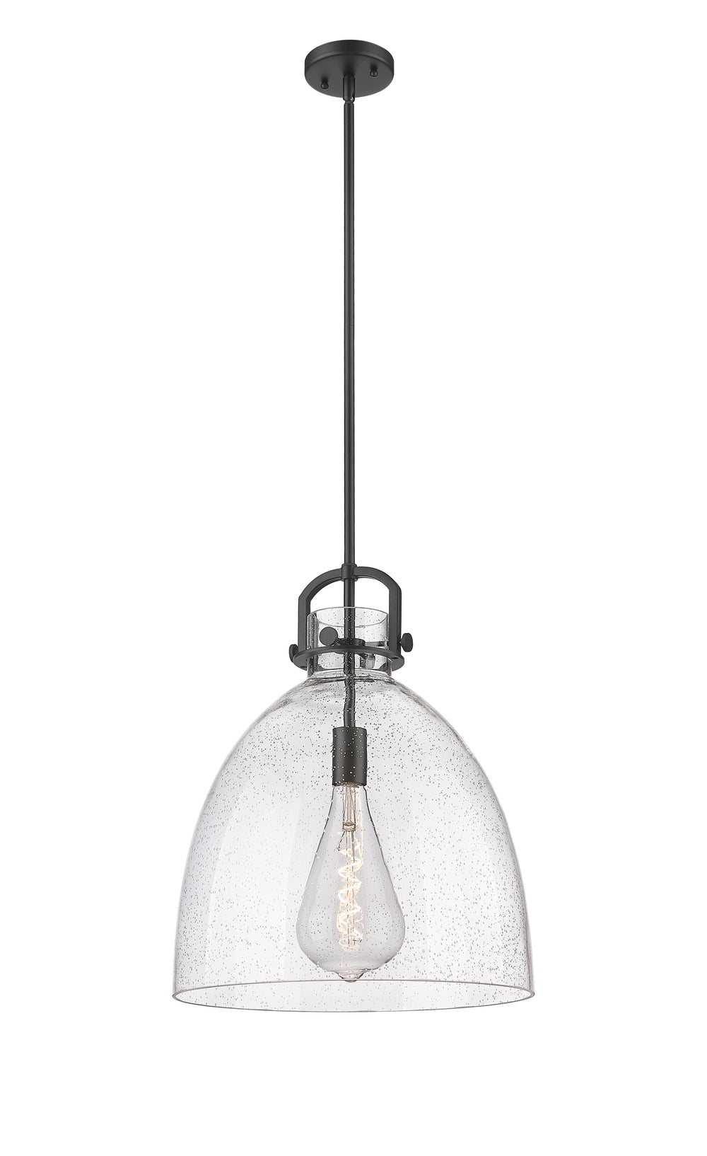 Innovations Lighting Newton Bell 16" Pendant - Matte Black Pendants Innovations Lighting   