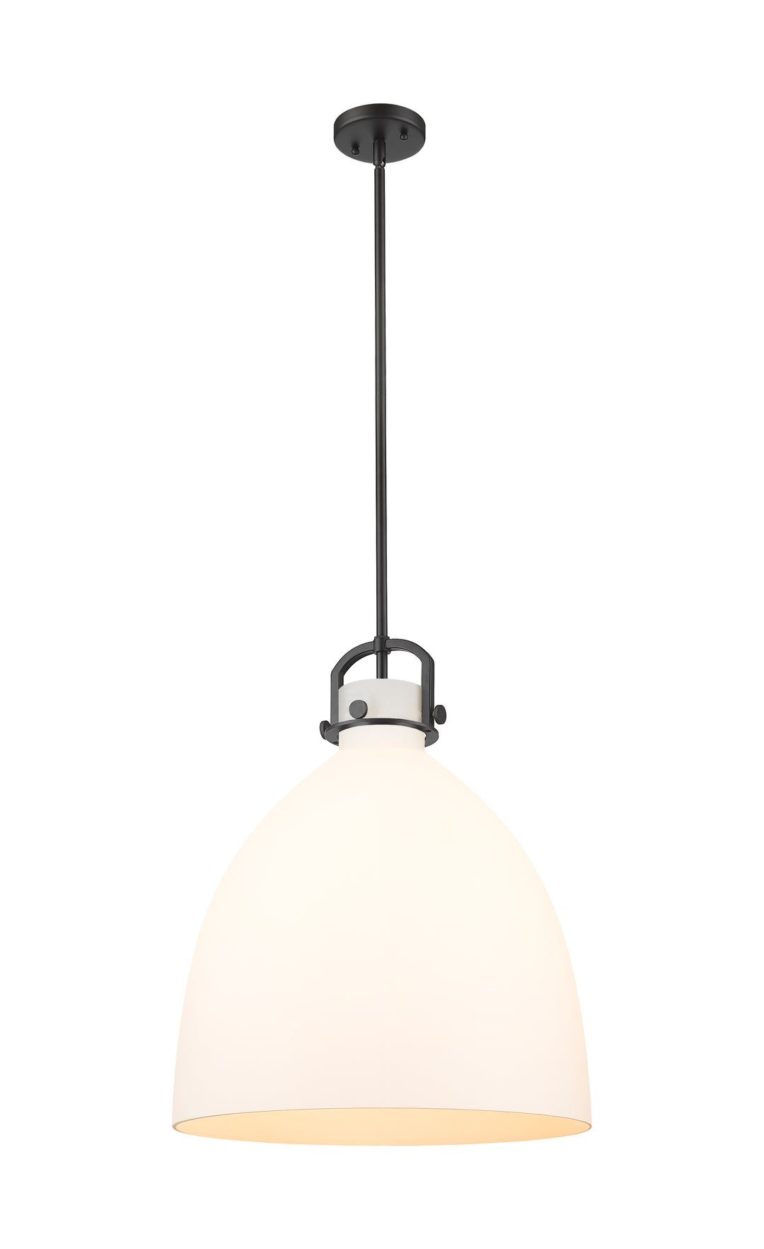 Innovations Lighting Newton Bell 18" Pendant - Matte Black Pendants Innovations Lighting   