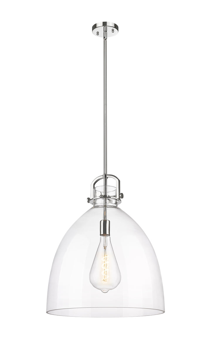 Innovations Lighting Newton Bell 18" Pendant - Polished Nickel Pendants Innovations Lighting   