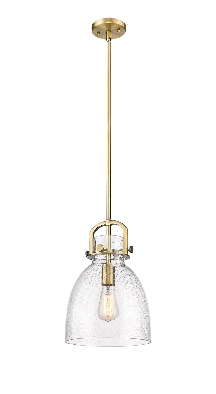 Innovations Lighting Newton Bell 10" Mini Pendant - Brushed Brass Mini-Pendants Innovations Lighting   