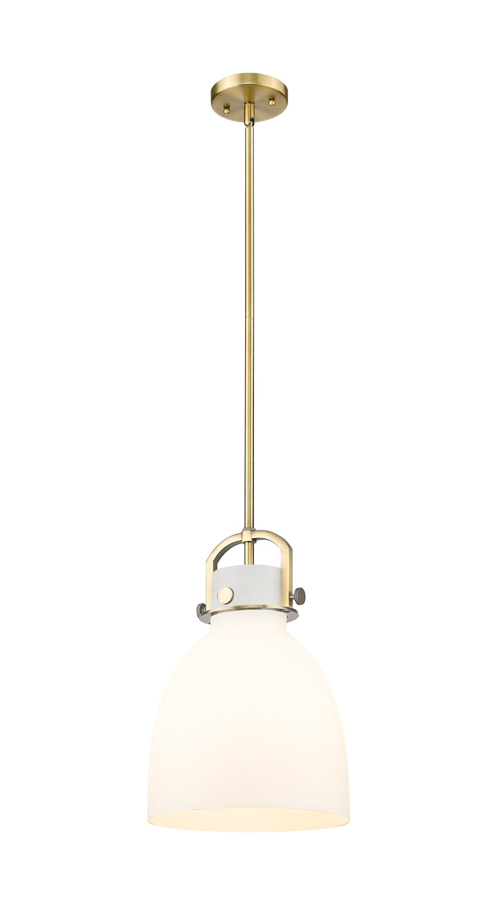 Innovations Lighting Newton Bell 10" Mini Pendant - Brushed Brass Mini-Pendants Innovations Lighting   