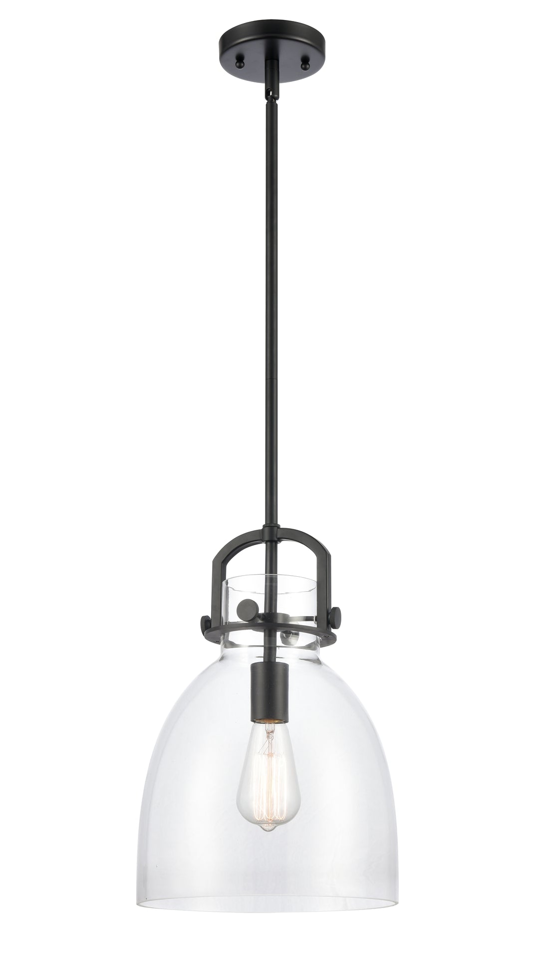 Innovations Lighting Newton Bell 10" Mini Pendant - Matte Black Mini-Pendants Innovations Lighting   