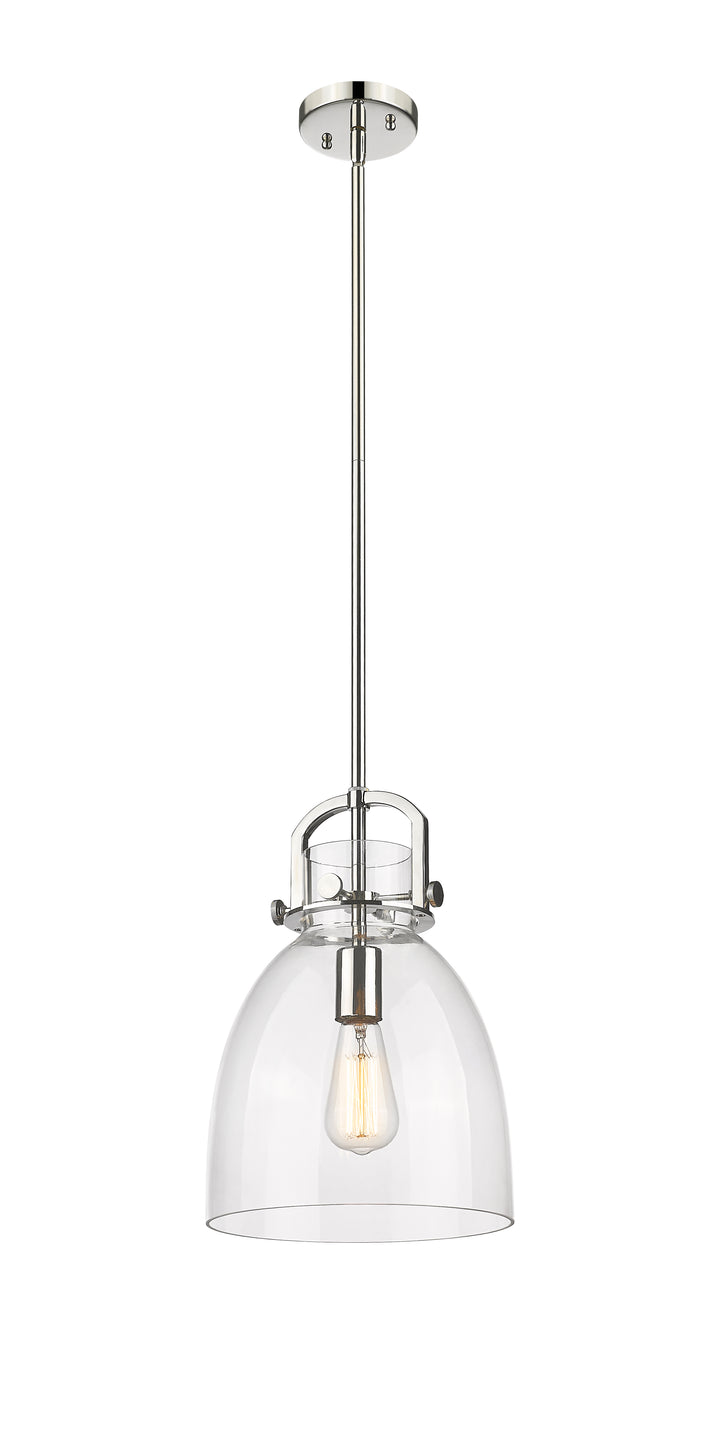 Innovations Lighting Newton Bell 10" Mini Pendant - Polished Nickel Mini-Pendants Innovations Lighting   