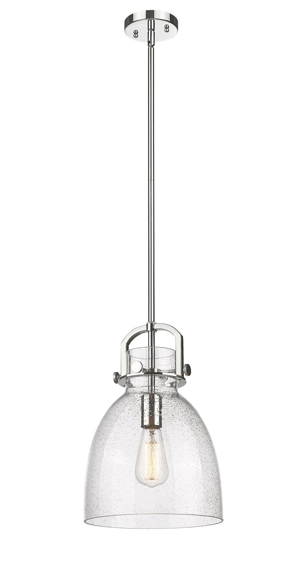 Innovations Lighting Newton Bell 10" Mini Pendant - Polished Nickel Mini-Pendants Innovations Lighting   