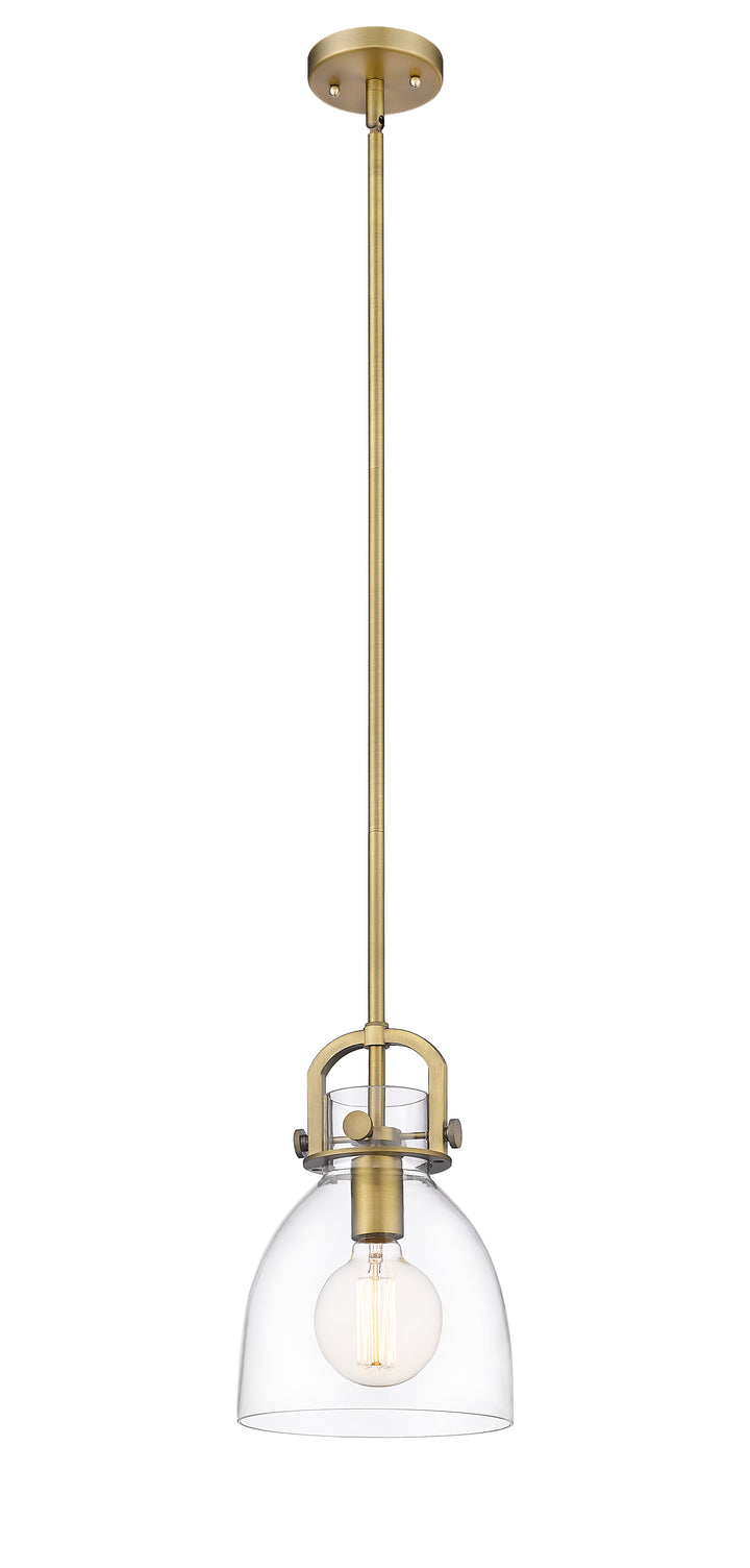 Innovations Lighting Newton Bell 8" Mini Pendant - Brushed Brass Mini-Pendants Innovations Lighting   