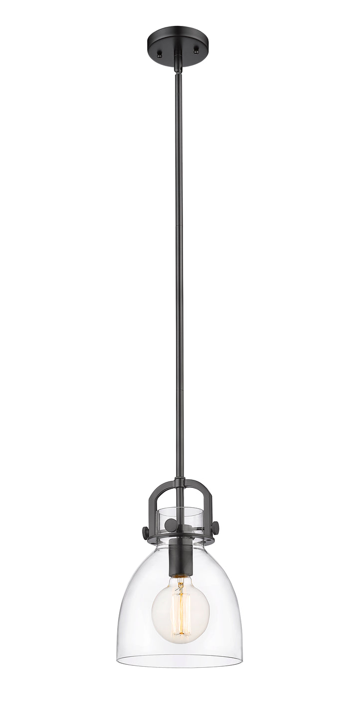 Innovations Lighting Newton Bell 8" Mini Pendant - Matte Black Mini-Pendants Innovations Lighting   