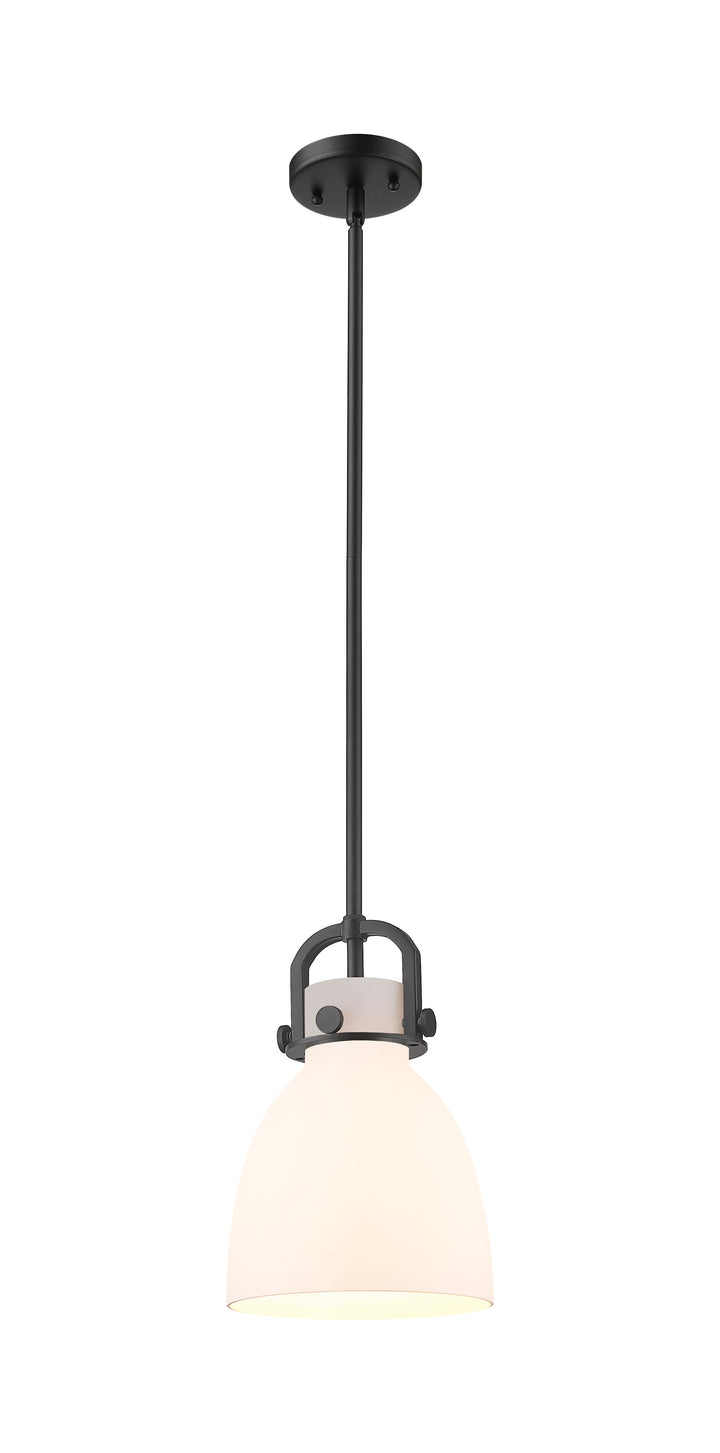 Innovations Lighting Newton Bell 8" Mini Pendant - Matte Black Mini-Pendants Innovations Lighting   