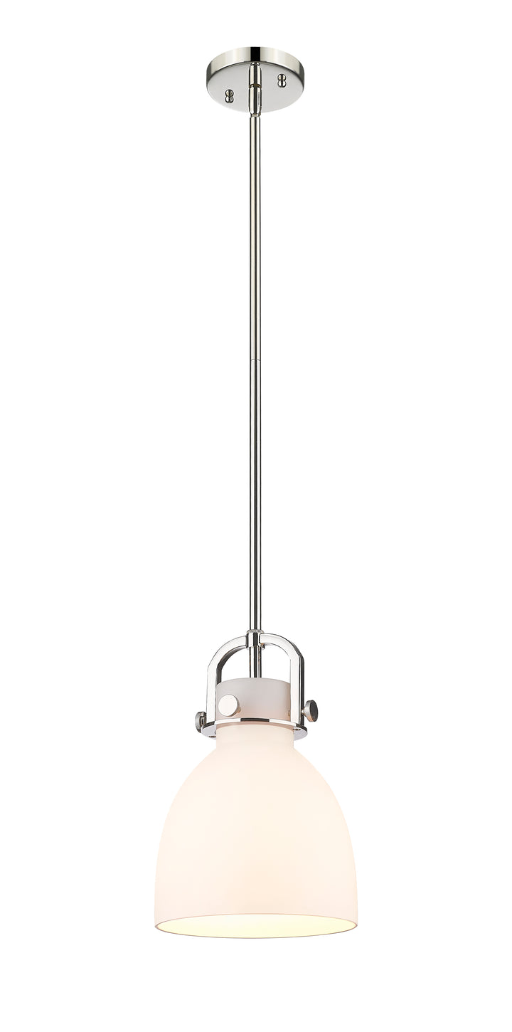 Innovations Lighting Newton Bell 8" Mini Pendant - Polished Nickel Mini-Pendants Innovations Lighting   