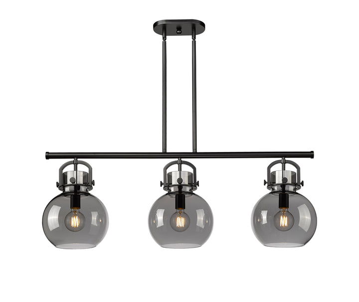 Innovations Lighting Newton Sphere 7" Island Light - Matte Black Linear Chandeliers Innovations Lighting   