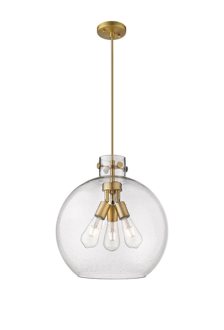 Innovations Lighting Newton Sphere 16" Pendant - Brushed Brass Pendants Innovations Lighting   