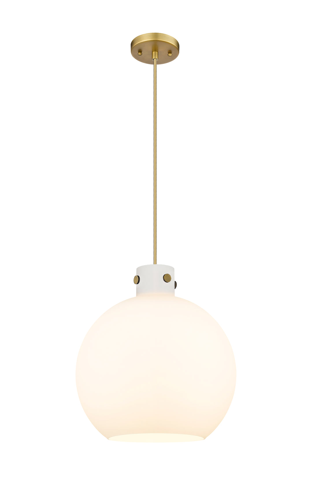 Innovations Lighting Newton Sphere 16" Pendant - Brushed Brass Pendants Innovations Lighting   