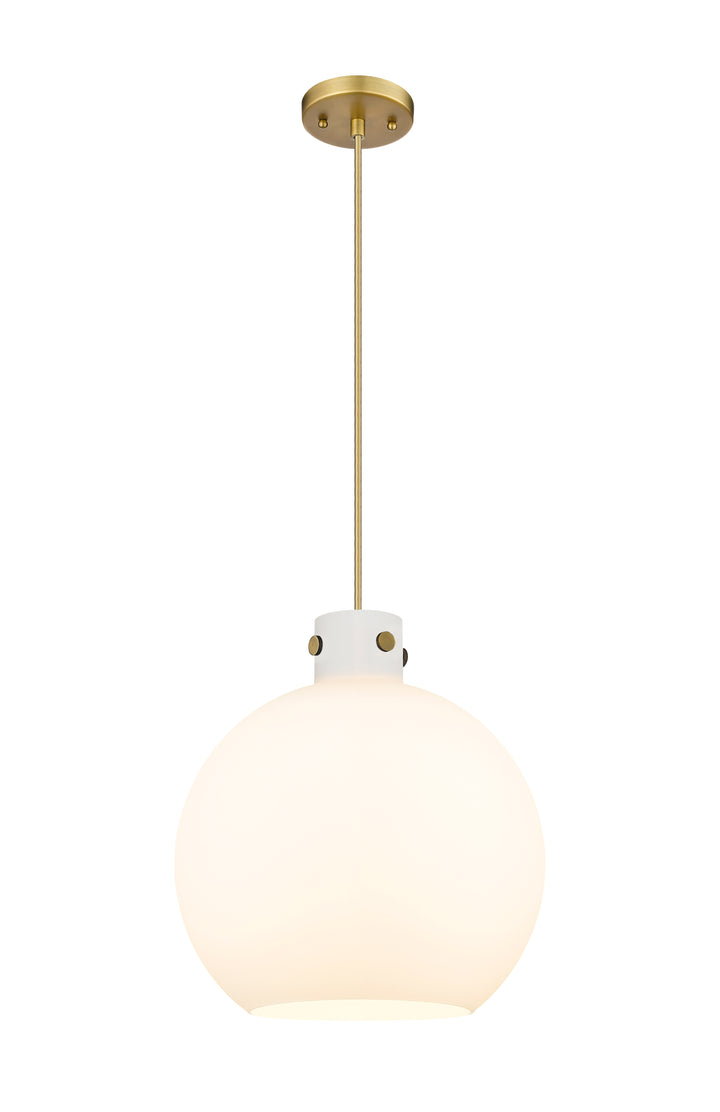 Innovations Lighting Newton Sphere 16" Pendant - Brushed Brass Pendants Innovations Lighting   