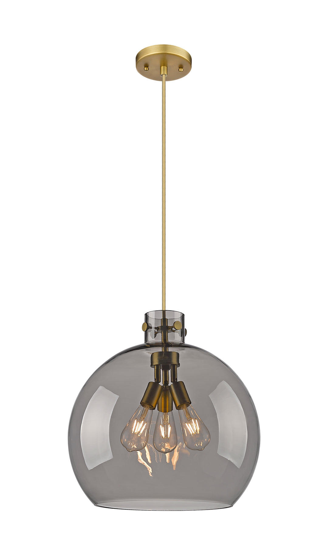 Innovations Lighting Newton Sphere 18" Pendant - Brushed Brass Pendants Innovations Lighting   