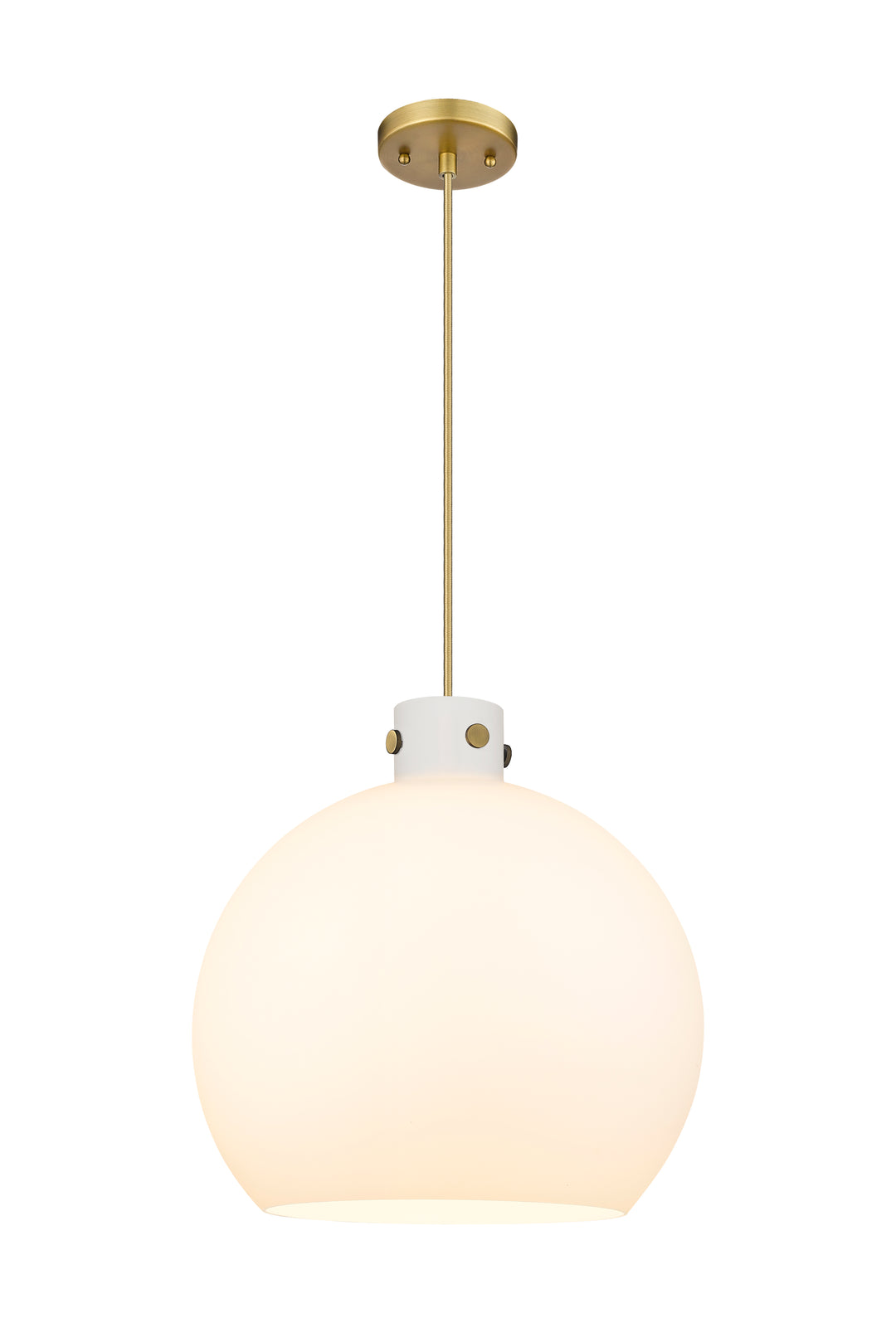 Innovations Lighting Newton Sphere 18" Pendant - Brushed Brass Pendants Innovations Lighting   