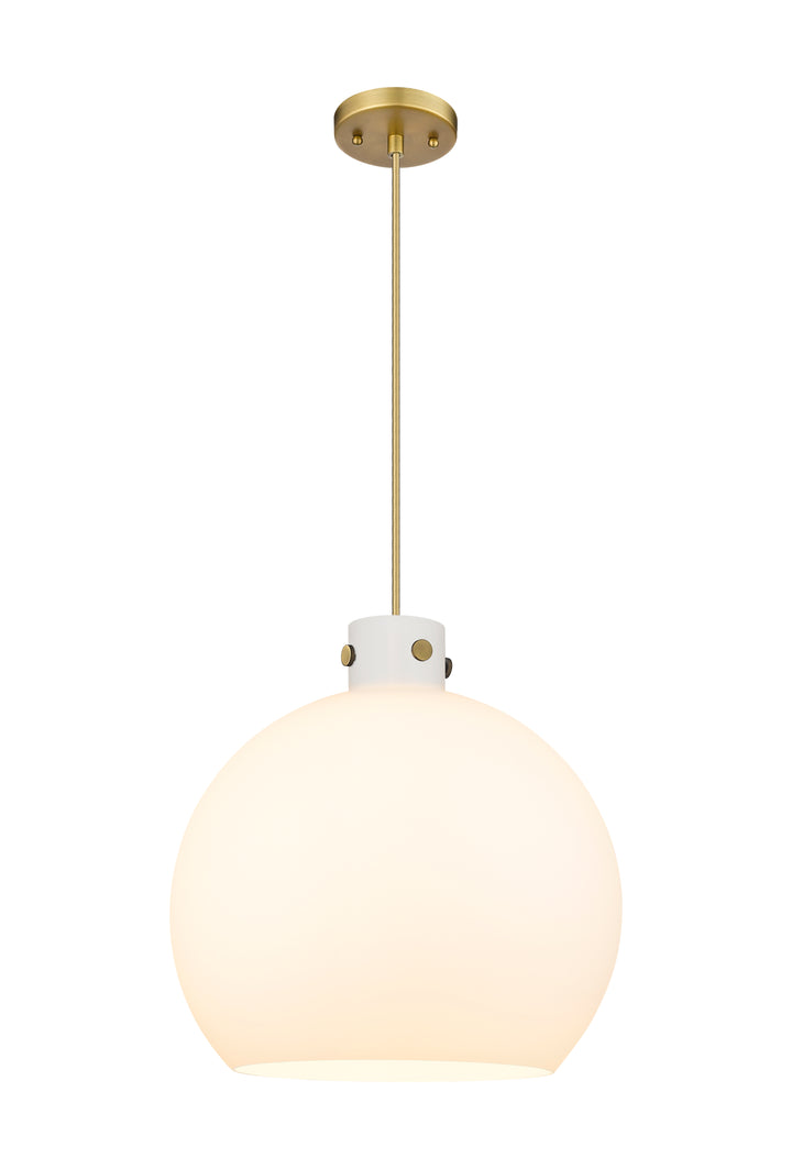 Innovations Lighting Newton Sphere 18" Pendant - Brushed Brass Pendants Innovations Lighting   