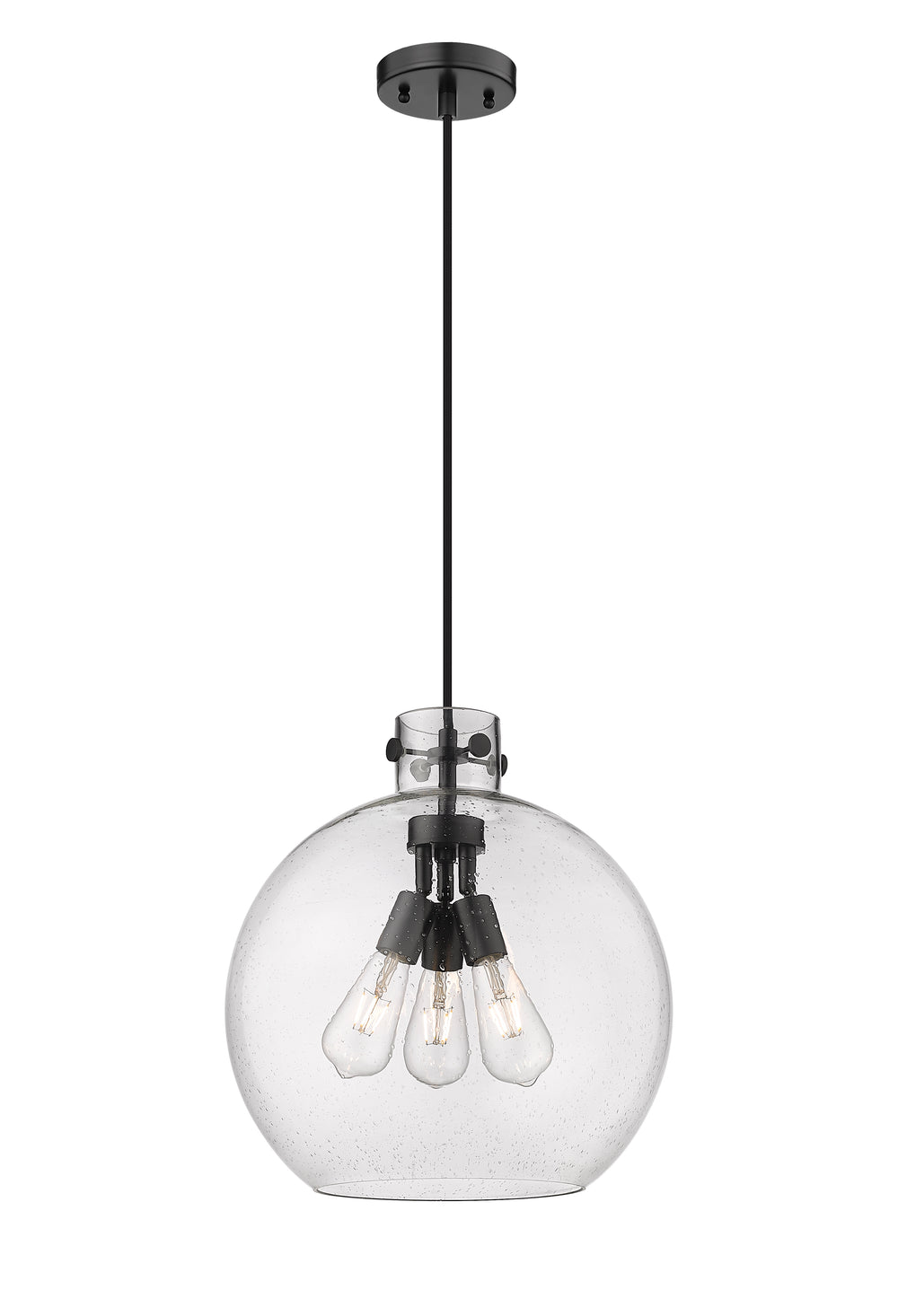 Innovations Lighting Newton Sphere 16" Pendant - Matte Black Pendants Innovations Lighting   