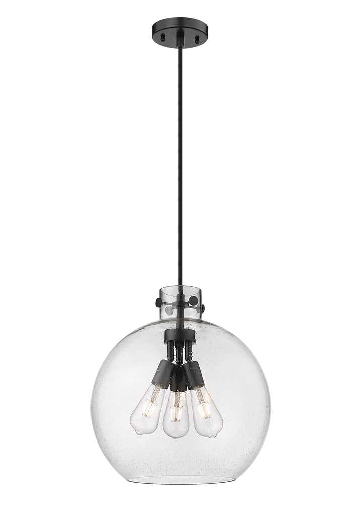 Innovations Lighting Newton Sphere 16" Pendant - Matte Black Pendants Innovations Lighting   