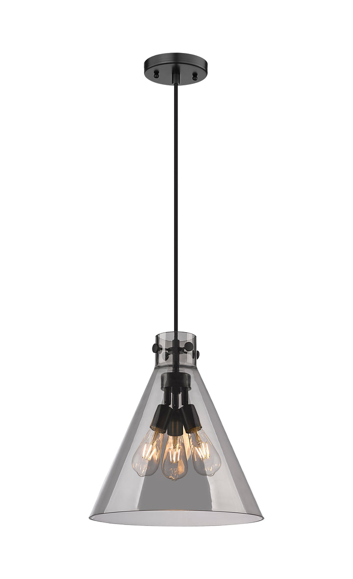 Innovations Lighting Newton Cone 16" Pendant - Matte Black Pendants Innovations Lighting   