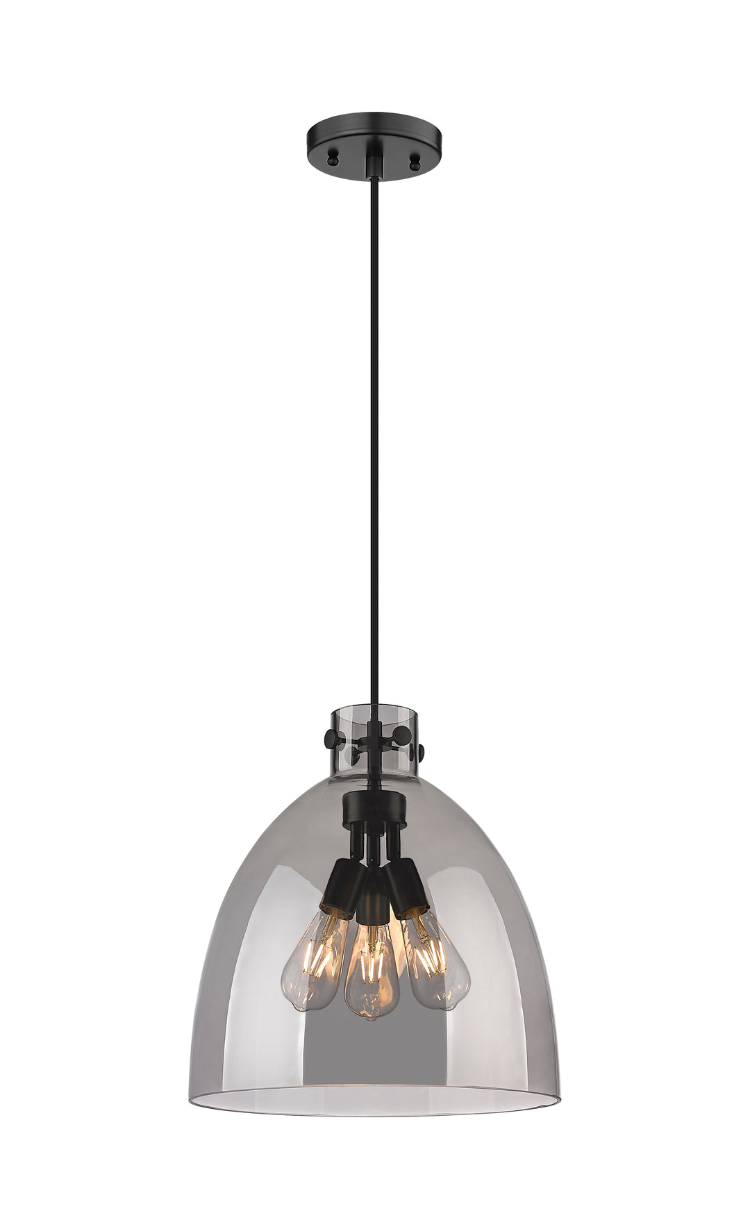 Innovations Lighting Newton Bell 16" Pendant - Matte Black Pendants Innovations Lighting   