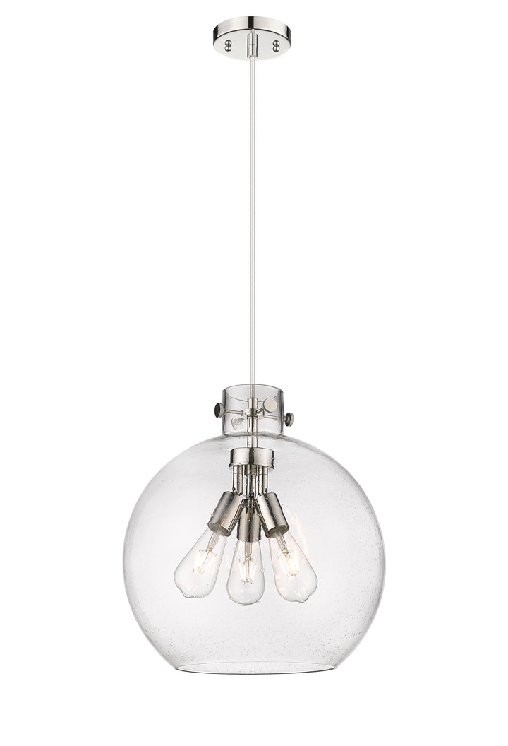 Innovations Lighting Newton Sphere 16" Pendant - Polished Nickel Pendants Innovations Lighting   