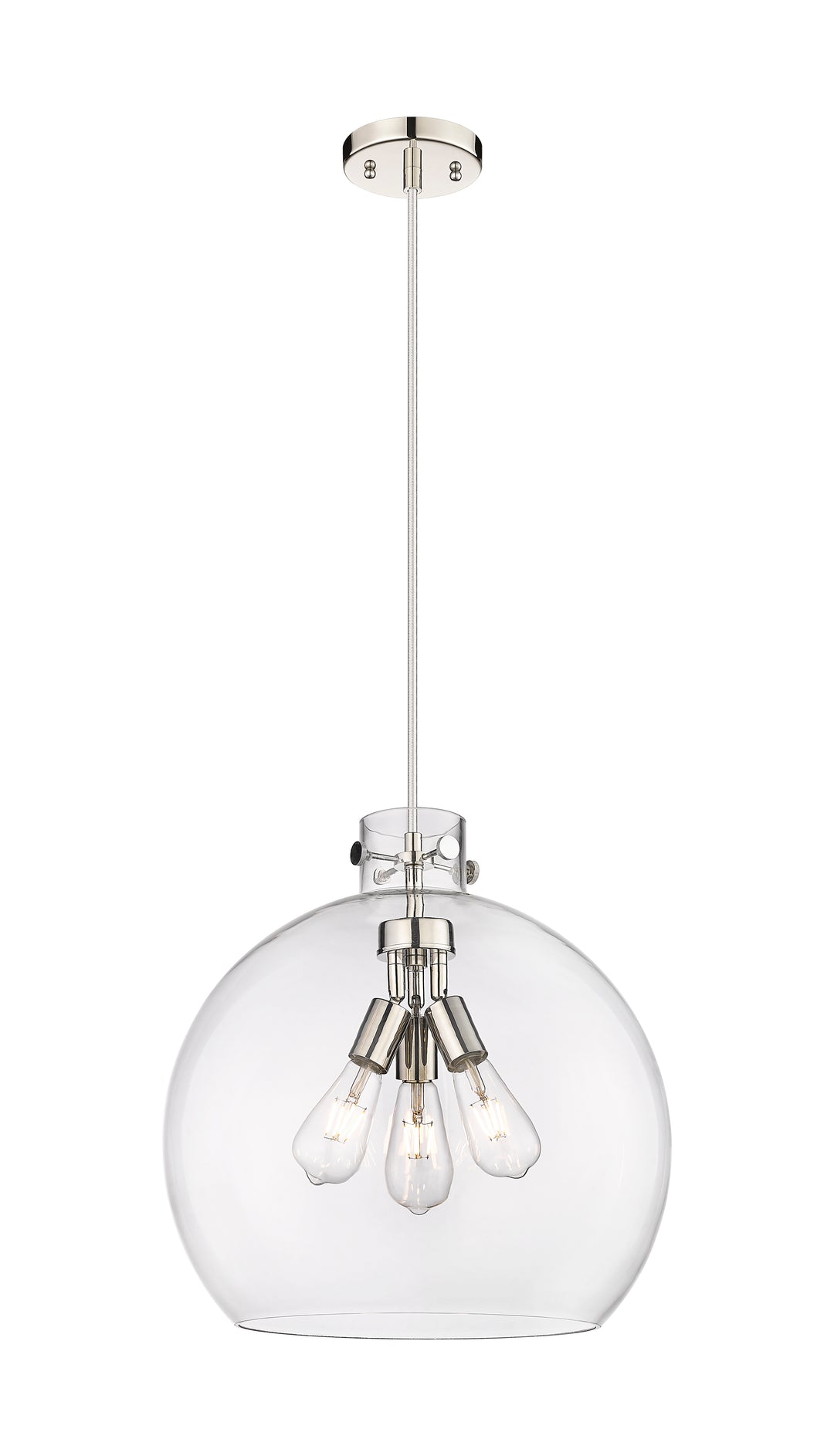 Innovations Lighting Newton Sphere 18" Pendant - Polished Nickel