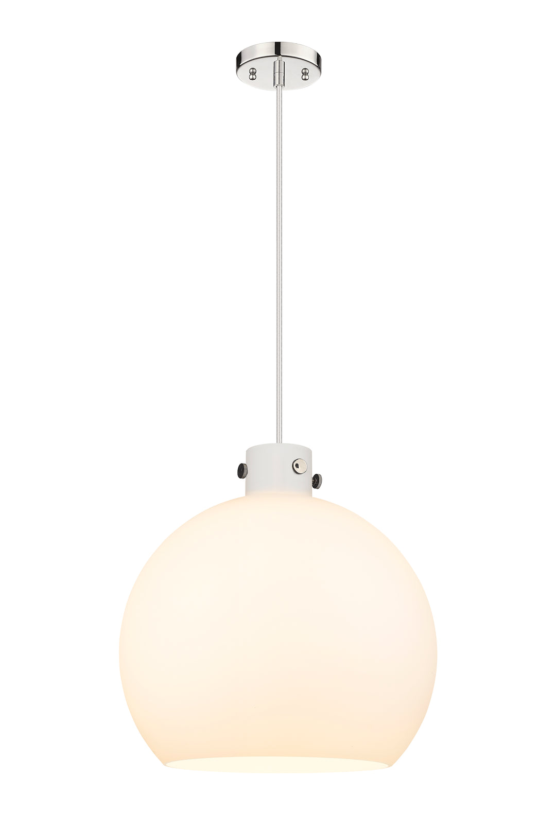 Innovations Lighting Newton Sphere 18" Pendant - Polished Nickel Pendants Innovations Lighting   