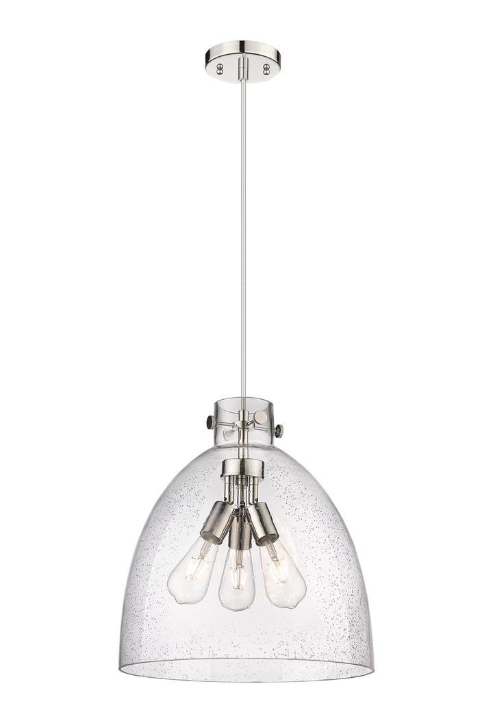 Innovations Lighting Newton Bell 16" Pendant - Polished Nickel Pendants Innovations Lighting   