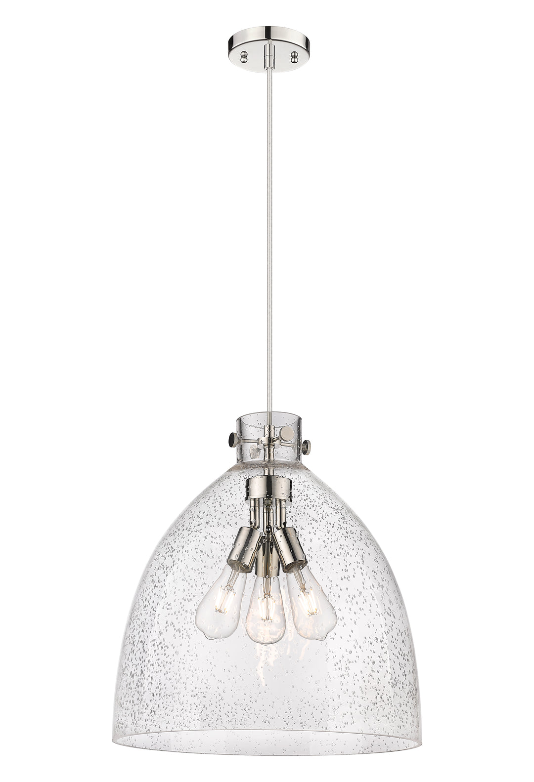 Innovations Lighting Newton Bell 18" Pendant - Polished Nickel Pendants Innovations Lighting   