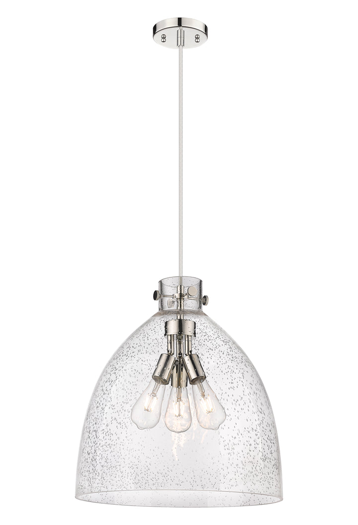 Innovations Lighting Newton Bell 18" Pendant - Polished Nickel Pendants Innovations Lighting   