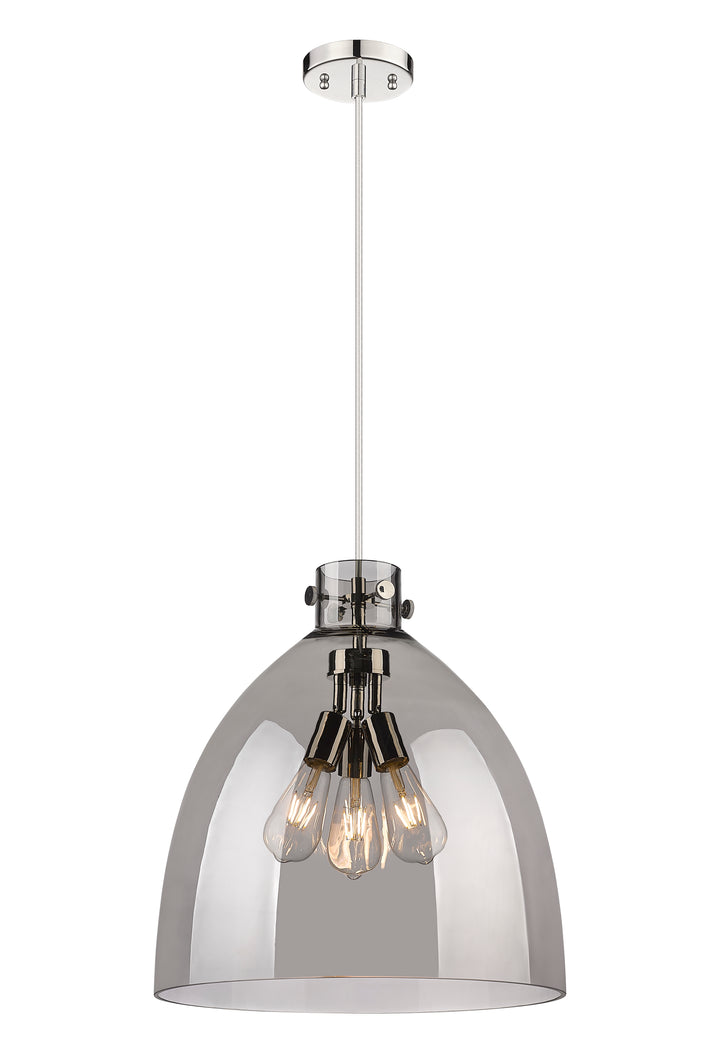 Innovations Lighting Newton Bell 18" Pendant - Polished Nickel Pendants Innovations Lighting   