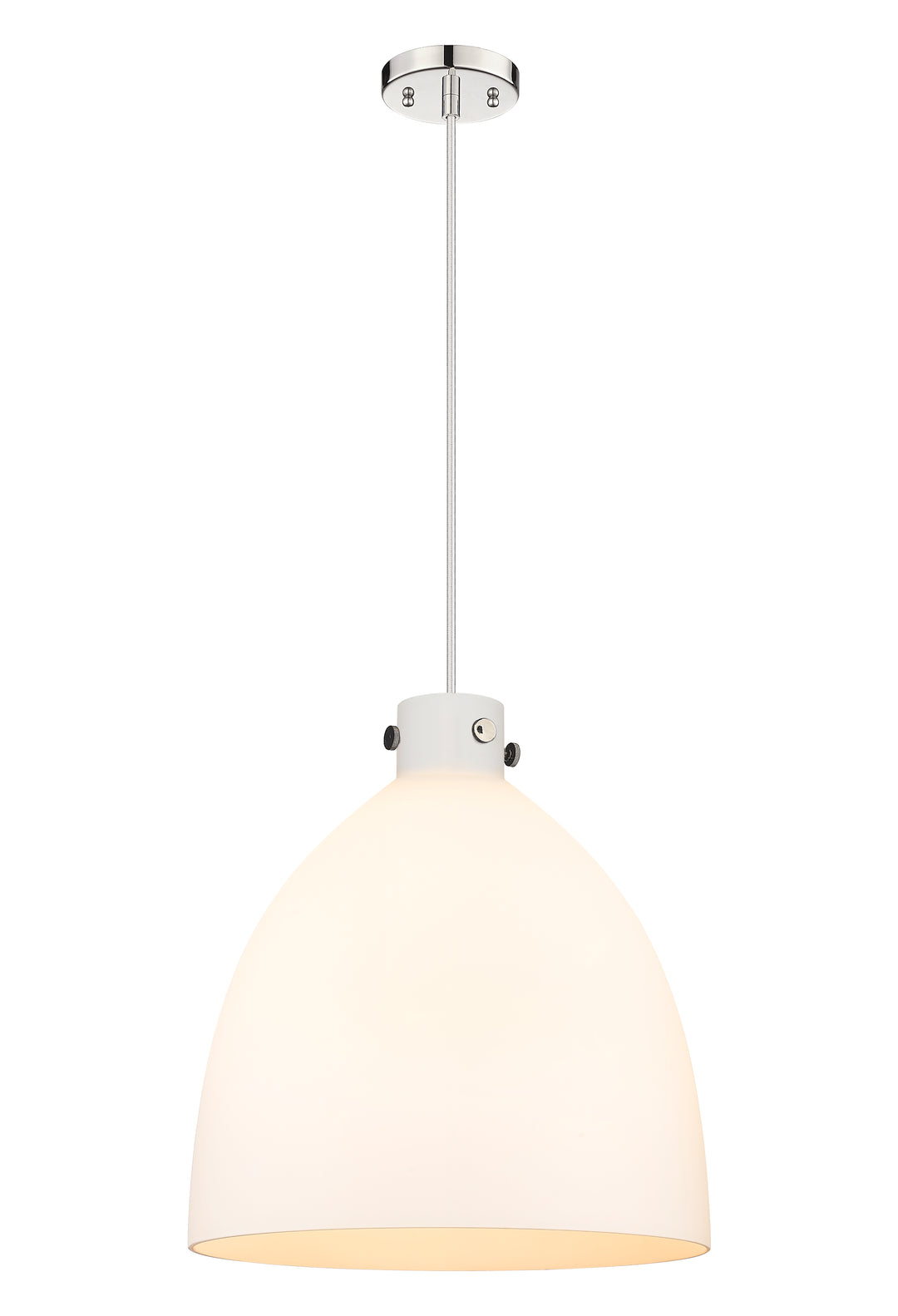 Innovations Lighting Newton Bell 18" Pendant - Polished Nickel Pendants Innovations Lighting   